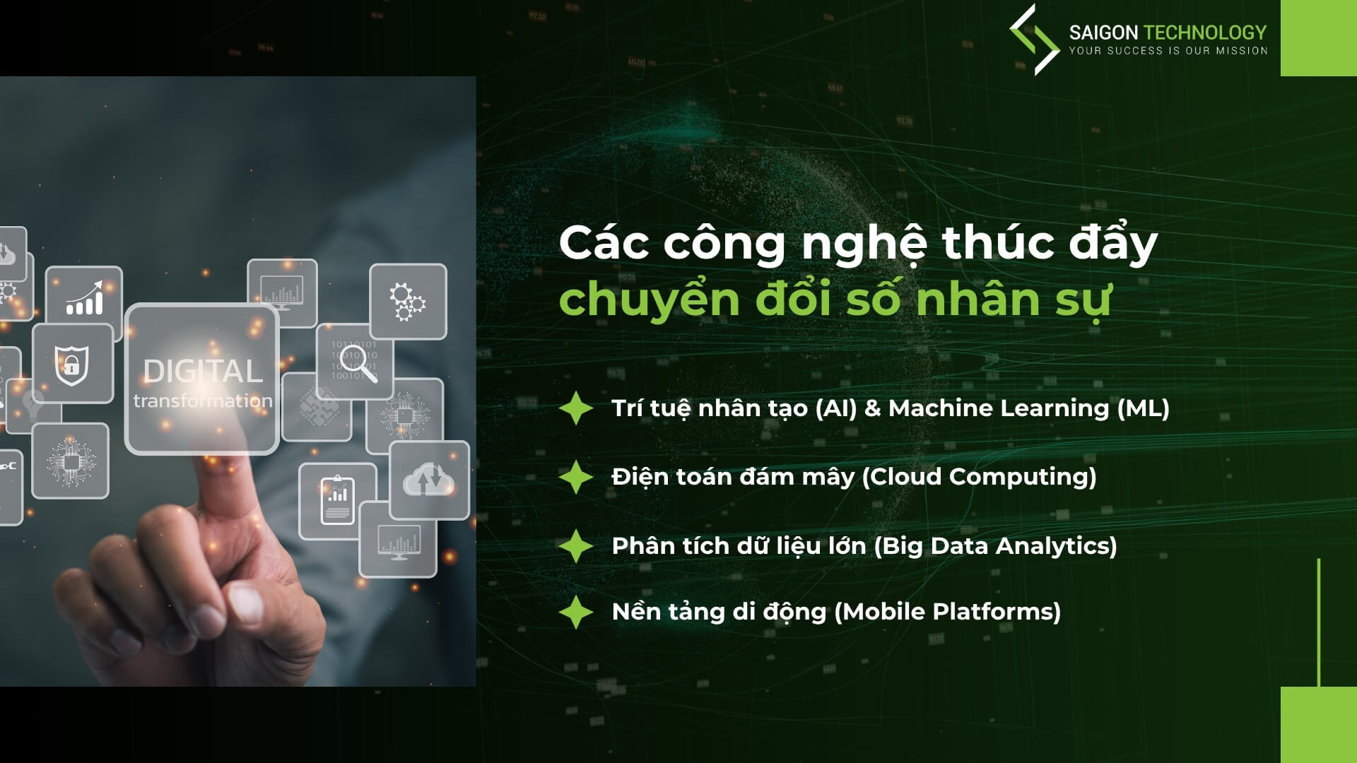 Các công nghệ cốt lõi thúc đẩy chuyển đổi số nhân sự