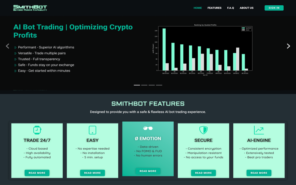 SmithBot – AI Agent giao dịch tiền mã hóa tự động