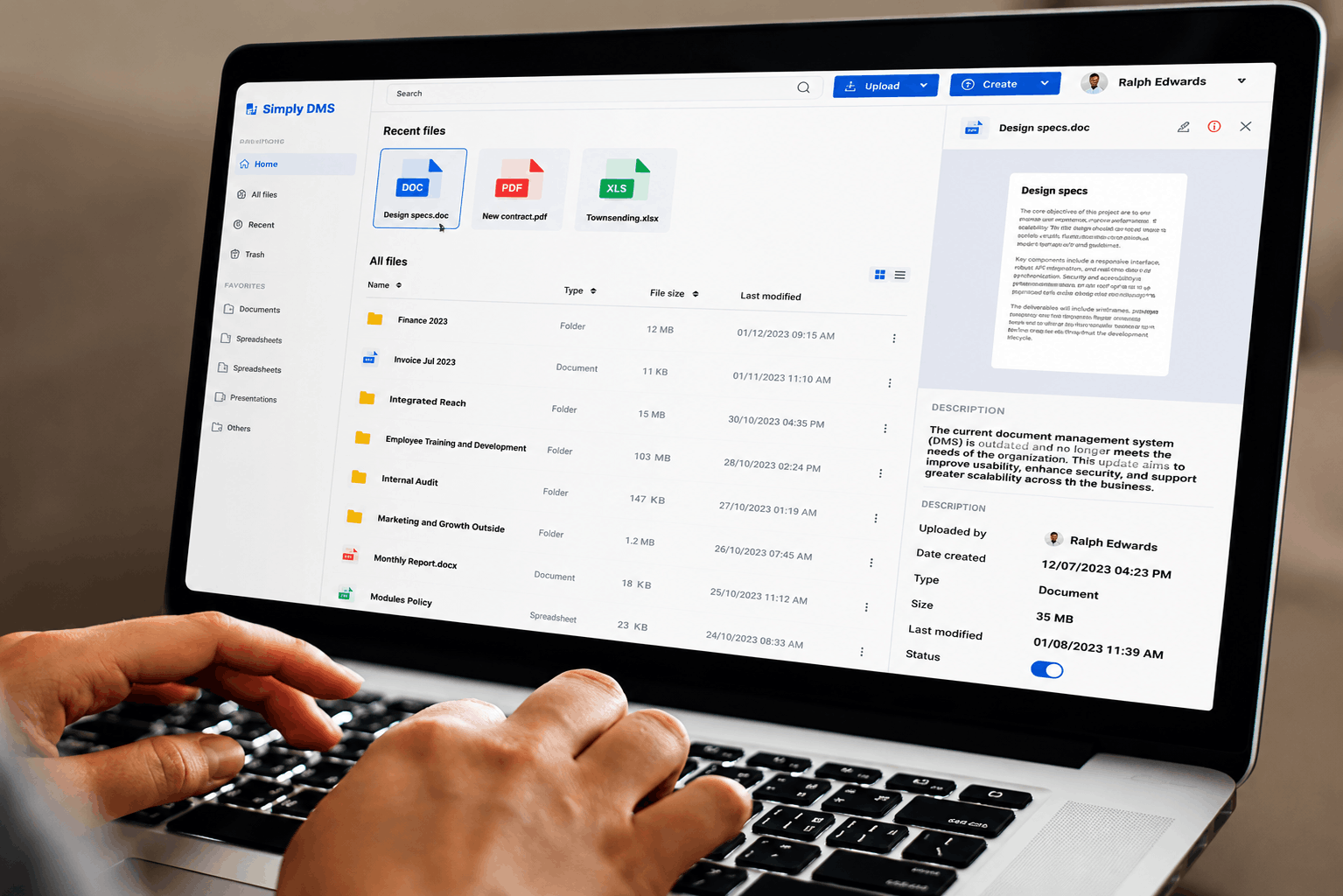 Simply DMS – Hệ Thống Quản Lý Tài Liệu Doanh Nghiệp