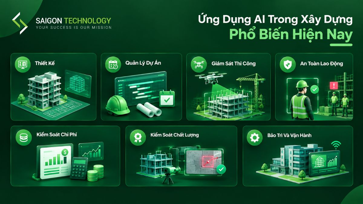 Ứng Dụng AI Trong Xây Dựng Phổ Biến Hiện Nay Ứng Dụng AI Trong Xây Dựng Phổ Biến Hiện Nay