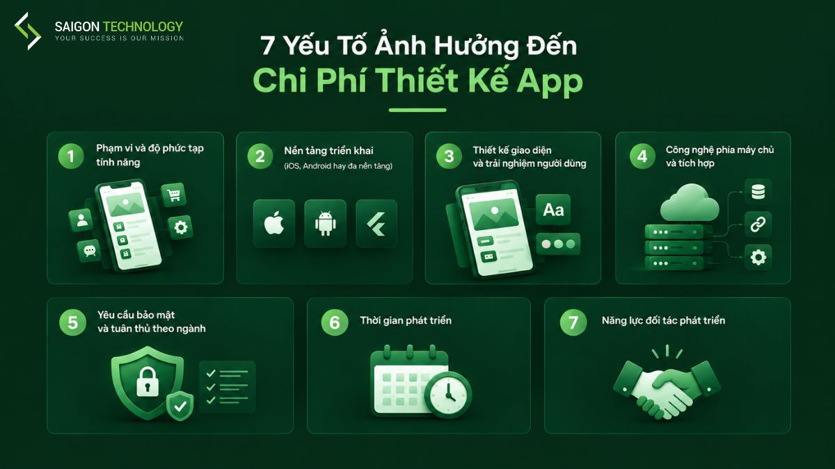 Các yếu tố tác động tến chi phí thiết kế app Các yếu tố tác động tến chi phí thiết kế app
